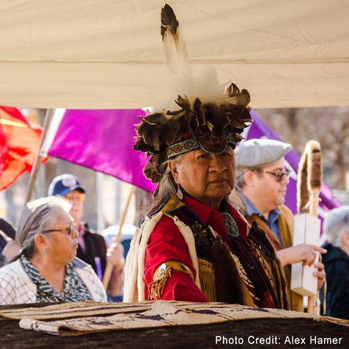 Seneca Elder Clayton Logan participates in Canandaigua Treaty