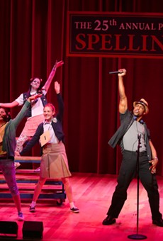 A scene from one of the musical numbers of “The 25th Annual Putnam County Spelling Bee,” which is now playing at Geva Theatre.