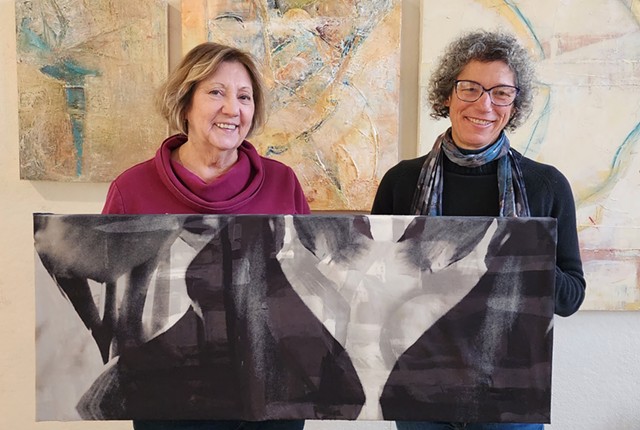 Artists Sherry Tulloch and Karen Faris