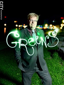 Alex White, the Green Party's candidate for Rochester mayor. - PHOTO ILLUSTRATION BY MATT DETURCK