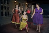 PHOTO BY MIGUEL GARCIA VICENTE - Ariana Rivera, Amanda Nelson, Brianna Smith, and Yvana Melendez appear in the RAPA and Rochester Latino Theatre Company production of “West Side Story.”