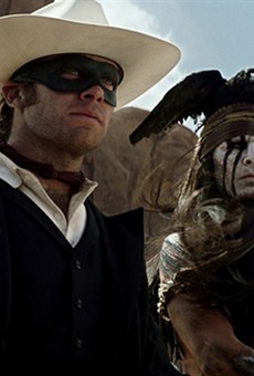 Armie Hammer and Johnny Depp in "The Lone Ranger."