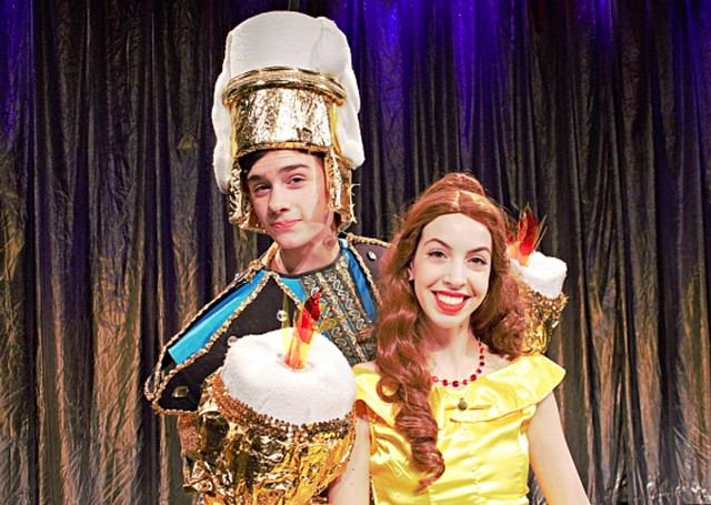 Belle (Lizzi Lou) & Lumierre (Nate Lynch) at OFC Creations Theatre Center