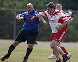 JEROME DAVIS - Boys at play: local Gaelic football players in action.