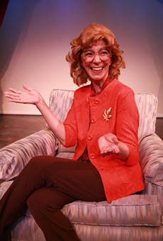 Carolyn Michel in "Family Secrets," now on stage at Downstairs Cabaret Theatre in Winton Place.