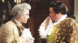 TOUCHSTONE PICTURES - Clothed in lace and frills: Heath Ledger and Oliver Platt in "Casanova."