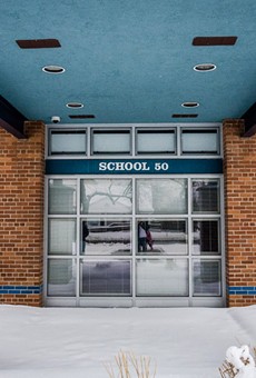 Construction on School 50, an elementary school on Seneca Avenue, is complete. An addition with modernized classrooms, music rooms, and science labs was put on the building during the first phase of the district’s facilities modernization project.