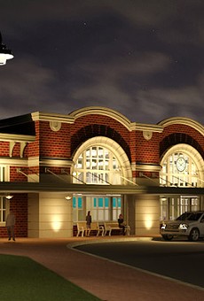 Construction on the new Rochester train station should begin later this year. Pictured is a conceptual view of the station's exterior.