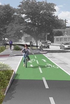 Elmwood's cycle track is a Rochester first
