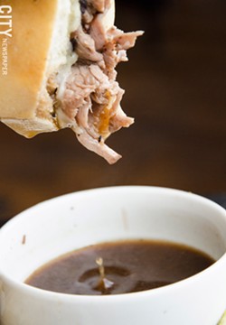 French dip with au jus - PHOTO BY MARK CHAMBERLIN