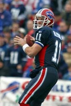 He still has a great arm: Drew Bledsoe of the Bills.