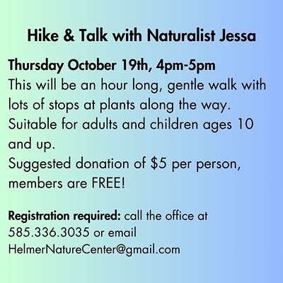 Hike & Talk, 3rd Thursday Anniversary Program