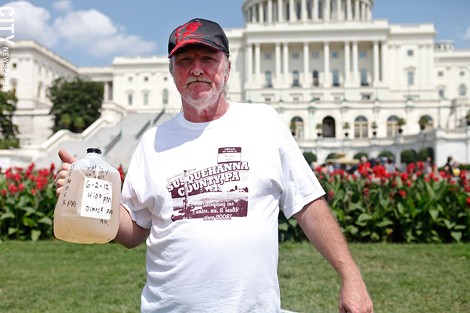 In August 2012, a contingent of fracking opponents from the Rochester area traveled to a large protest in Washington, D.C. - FILE PHOTO