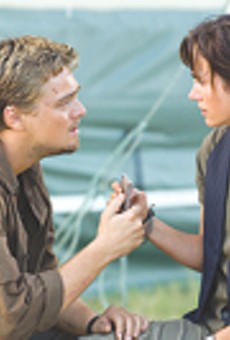 Jennifer Connelly and a butched-up Leonardo DiCaprio in "Blood Diamond."