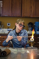 PHOTO BY MARK CHAMBERLIN - Learn how to work with glass, or even how to blacksmith, at the Rochester Arc & Flame Center.