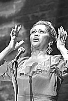 My eyes have seen the glory of a gushing review: Ann Duquesnay as Alberta Hunter in Geva Theatre's production of Cookin' at the Cookery: The Music and Times of Alberta Hunter.