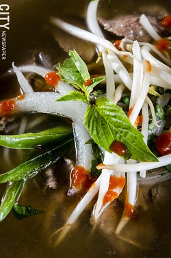 Pho from East/West kitchen. - PHOTO BY MARK CHAMBERLIN