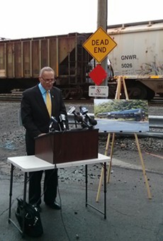 Senator Chuck Schumer wants railroad and oil companies to stop using a tanker car model that has a poor safety record.