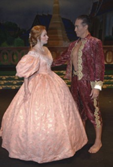 Shall we dance: Eileen Ward and Ronald M. Banks in
    Merry-Go-Round's "King and I."