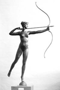 She once hovered above us: Saint-Gaudens bronze Diana.