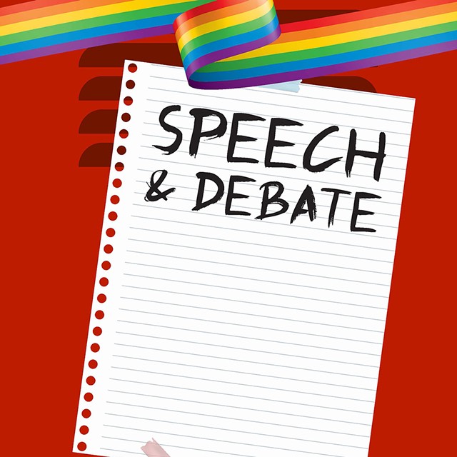 "Speech & Debate" will be performed at SUNY Brockport on February 25 - 27 and March 3 - 5.