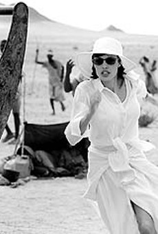 Still a movie star, even in the desert: Angelina Jolie in "Beyond Borders."