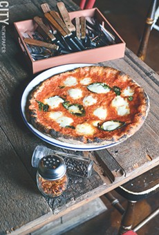 The Margherita pizza at Fiamma