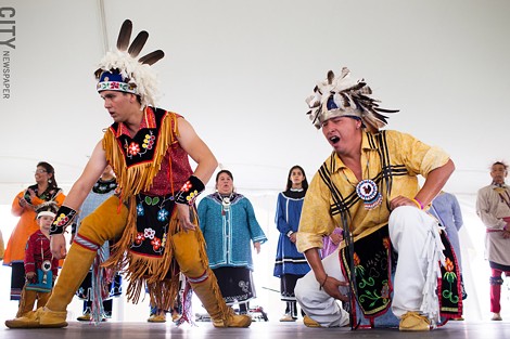 The Native American Music and Dance Festival at the Ganondagan Historic Site. - PHOTO BY MATT BURKHARTT