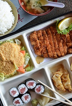 The pork tonkatsu bento box from Monroe Avenue's Plum Garden is just one of the exotic box-lunch options available in Rochester.