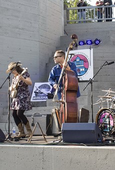 The Younger Gang played in the Manhattan Square bowl as part of "Friday on the Fringe."