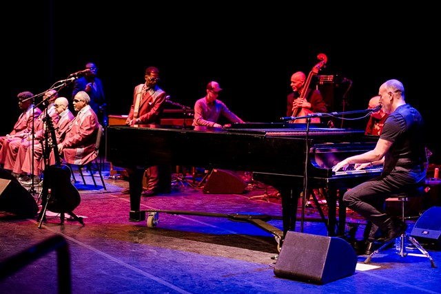 Marc Cohn and Blind Boys of Alabama gave a phenomenal collaborative performance on Tuesday, June 25 at Eastman Theatre's Kodak Hall. - PHOTO BY JOSH SAUNDERS