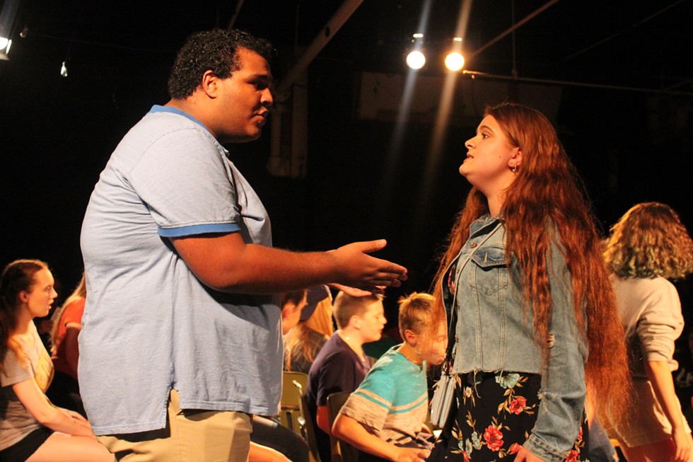 Derek Scott and Amyalize Santiago in "21 Chump Street." - PHOTO BY KATHY LALUK