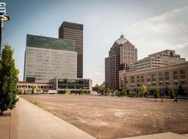 The gravel pit known as Parcel 5. - PHOTO BY RYAN WILLIAMSON