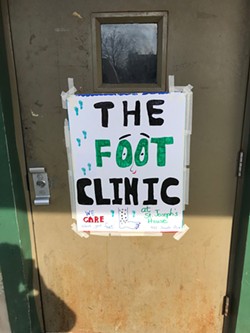 The foot clinic at St. Joseph's House of Hospitality is offered monthly during fall and winter. - PHOTO BY DAVID ANDREATTA