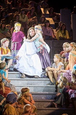 The spectacle of the Pageant feels like "The Ten Commandments" meets Broadway. - PHOTO COURTESY MATT BARR, HILL CUMORAH PAGEANT