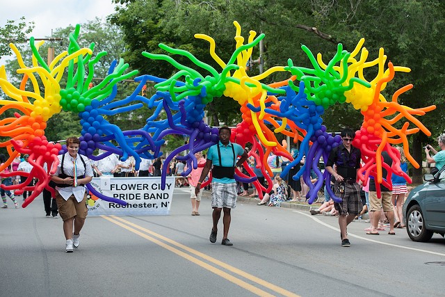 Marchers at an undated Pride Parade - FILE PHOTO