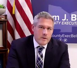 Monroe County Executive Adam Bello during a news briefing on Friday. - FILE PHOTO