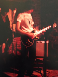A teenaged Greg Townson with his first guitar.