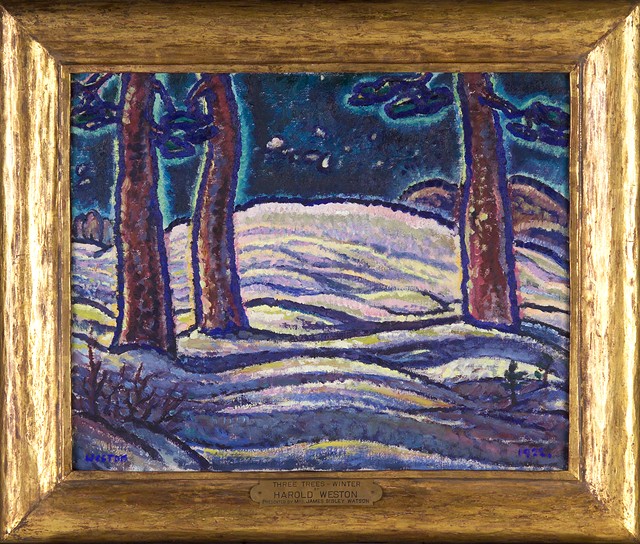 Harold Weston’s 1922 painting, “Three Trees, Winter.” - PHOTO COURTESY THE MEMORIAL ART GALLERY