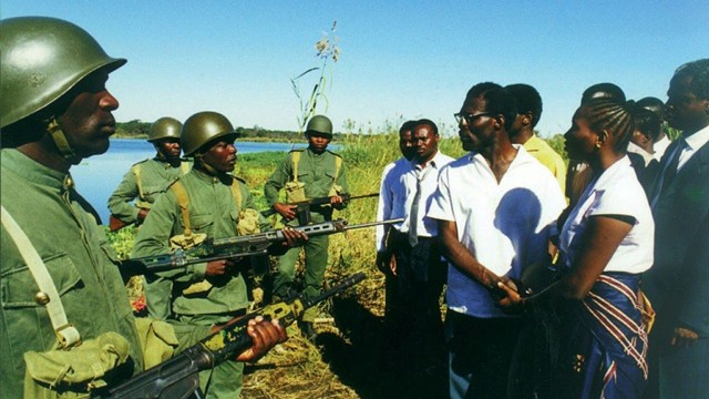 A scene from the 2000 film, "Lumumba," about Congolese independence leader Patrice Lumumba. - PHOTO COURTESY ALAMY