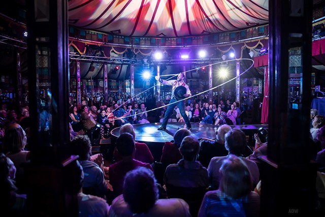 "Cirque du Fringe: D'Illusion" was one of the 2019 Fringe-curated shows. - PHOTO BY AARON WINTERS