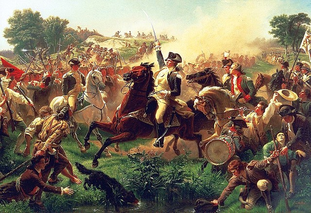 "Washington Rallying the Troops at Monmouth" by Emanuel Leutze - WIKIPEDIA