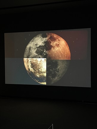 “Moon” (2015), looping film and video installation at the Memorial Art Gallery, by Tara Merenda Nelson. - PHOTO BY REBECCA RAFFERTY