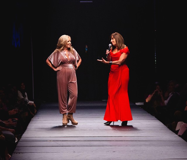 Fashion Week Rochester founder Meghan Mundy with Elaine Spaull, president of Center for Youth at a 2019 Fashion Week event. - PHOTO COURTESY CENTER FOR YOUTH / WXXI NEWS