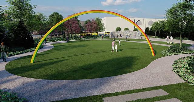 The second phase of the Memorial Art Gallery's Centennial Sculpture Park will include "Lover's Rainbow" by Pia Camil. - IMAGE COURTESY BAYER LANDSCAPE ARCHITECTURE, PLLC.