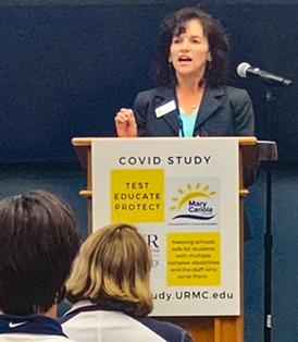 Mary Cariola Center and its President/CEO Karen Zandi is partnering with URMC's Del Monte Institute for Neuroscience to study how COVID-19 affects people with an intellectual or developmental disability. - PHOTO BY RACQUEL STEPHEN / WXXI NEWS