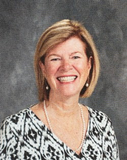 Our Lady of Mercy School President Pam Baker, pictured in a recent yearbook.