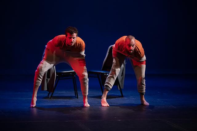 Ashley Jones and Darren Stevenson of PUSH Physical Theatre perform in "Generic Male" at the Rochester Fringe Festival. - PHOTO BY KEITH BULLIS