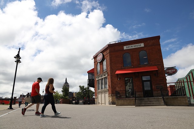 The Genesee Pilot Brewery will celebrate its tenth anniversary on Saturday, Sept. 10. The combination brewery/restaurant/museum has become a centerpiece of investment into the High Falls and Upper Falls neighborhoods. - PHOTO BY MAX SCHULTE