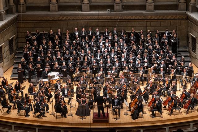 The Rochester Philharmonic Orchestra, Eastman-Rochester Chorus, and soloists perform Brahms's "A German Requiem" on Nov. 17, 2022. - PHOTO BY TYLER CERVINI